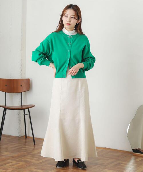 SENSE OF PLACE by URBAN RESEARCH（センスオブプレイスバイアーバンリサーチ）の「ジャガードマーメイドスカート（スカート・レディース・ミント/ベージュ/アイボリー・ONE）」の10枚目の写真