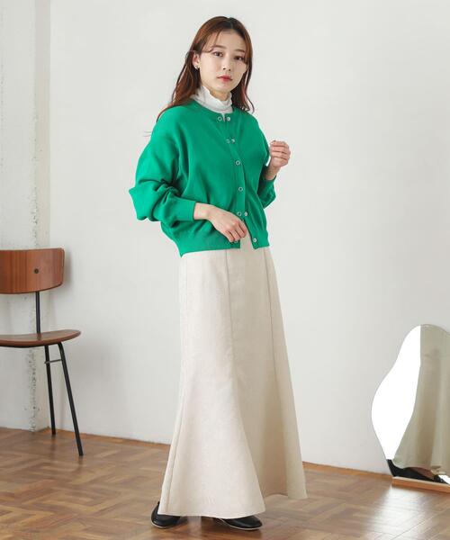 SENSE OF PLACE by URBAN RESEARCH（センスオブプレイスバイアーバンリサーチ）の「ジャガードマーメイドスカート（スカート・レディース・ミント/ベージュ/アイボリー・ONE）」の11枚目の写真