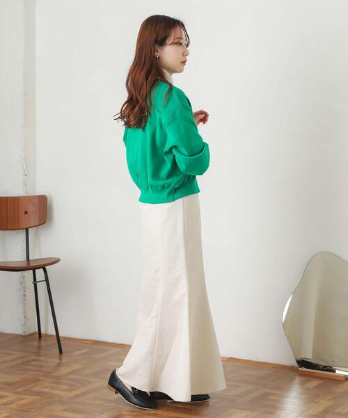 SENSE OF PLACE by URBAN RESEARCH（センスオブプレイスバイアーバンリサーチ）の「ジャガードマーメイドスカート（スカート・レディース・ミント/ベージュ/アイボリー・ONE）」の12枚目の写真