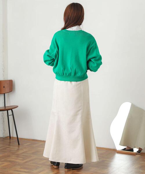 SENSE OF PLACE by URBAN RESEARCH（センスオブプレイスバイアーバンリサーチ）の「ジャガードマーメイドスカート（スカート・レディース・ミント/ベージュ/アイボリー・ONE）」の13枚目の写真