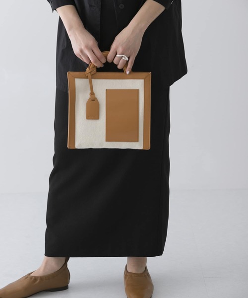 URBAN RESEARCH（アーバンリサーチ）の「ANABEL　ANABEL POCKET square（トートバッグ・レディース・オリーブ/キャメル・-）」の5枚目の写真