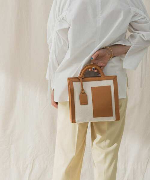 URBAN RESEARCH（アーバンリサーチ）の「ANABEL　ANABEL POCKET square（トートバッグ・レディース・オリーブ/キャメル・-）」の7枚目の写真