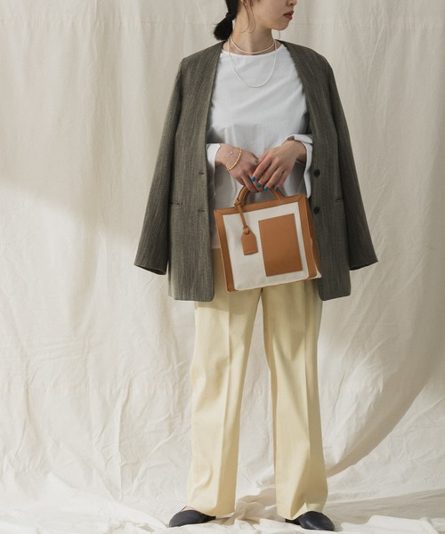 URBAN RESEARCH（アーバンリサーチ）の「ANABEL　ANABEL POCKET square（トートバッグ・レディース・オリーブ/キャメル・-）」の11枚目の写真