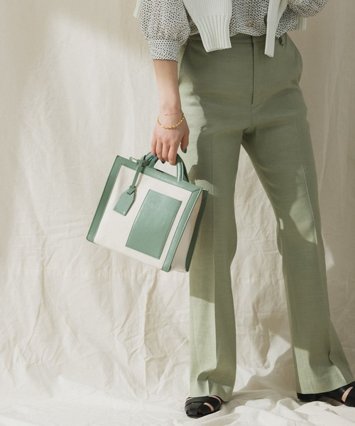 URBAN RESEARCH（アーバンリサーチ）の「ANABEL　ANABEL POCKET square（トートバッグ・レディース・オリーブ/キャメル・-）」の17枚目の写真