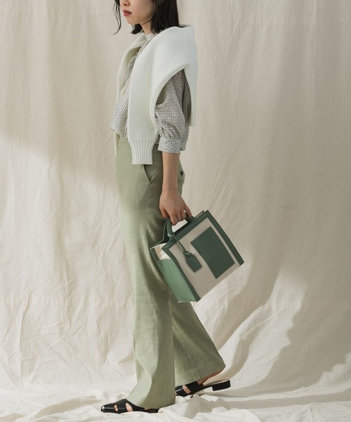 URBAN RESEARCH（アーバンリサーチ）の「ANABEL　ANABEL POCKET square（トートバッグ・レディース・オリーブ/キャメル・-）」の18枚目の写真