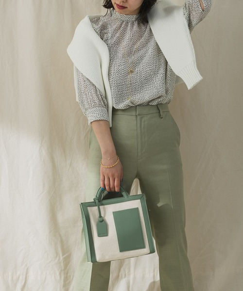 URBAN RESEARCH（アーバンリサーチ）の「ANABEL　ANABEL POCKET square（トートバッグ・レディース・オリーブ/キャメル・-）」の20枚目の写真