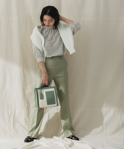 URBAN RESEARCH（アーバンリサーチ）の「ANABEL　ANABEL POCKET square（トートバッグ・レディース・オリーブ/キャメル・-）」の21枚目の写真