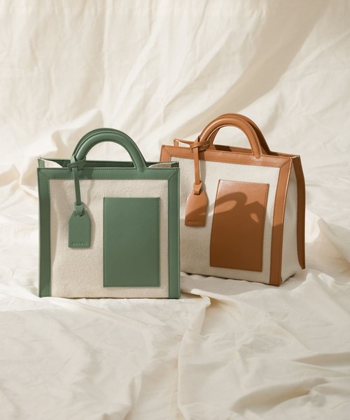 URBAN RESEARCH（アーバンリサーチ）の「ANABEL　ANABEL POCKET square（トートバッグ・レディース・オリーブ/キャメル・-）」の22枚目の写真