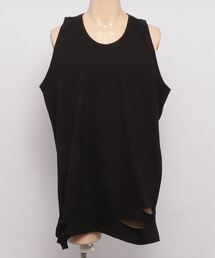 XU | 【XU/エックスユー】damage sleeveless/ダメージスリーブレス タンクトップ 重ね着 レイヤード(タンクトップ)