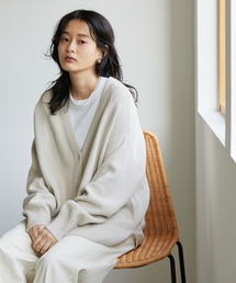 AMERICAN HOLIC | Vネック鹿の子ニットカーディガン(カーディガン/ボレロ)