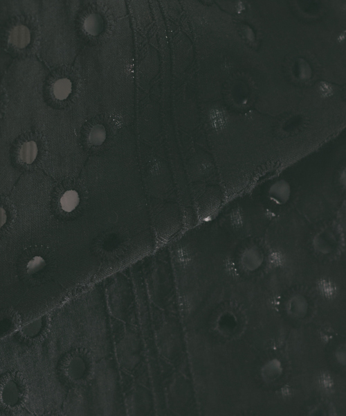 qualite(カリテ)の「バンドカラーレースシャツ(シャツ/ブラウス・レディース・ホワイト/ブラック・フリー)」の4枚目の写真