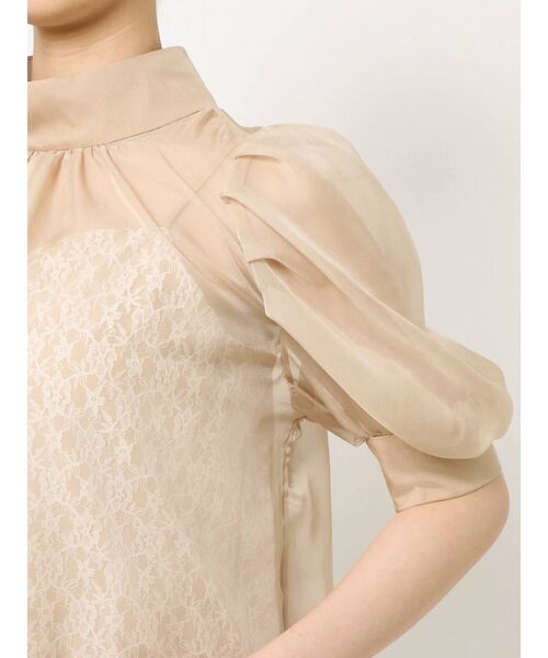 LAGUNAMOON（ラグナムーン）の「ハーフスリーブレースキャミシアーブラウス（シャツ/ブラウス・レディース・ライトブルー/モカ/ベージュ・FREE）」の16枚目の写真