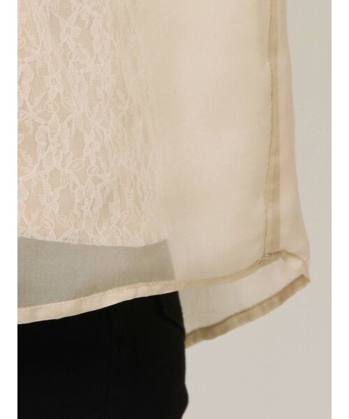 LAGUNAMOON（ラグナムーン）の「ハーフスリーブレースキャミシアーブラウス（シャツ/ブラウス・レディース・ライトブルー/モカ/ベージュ・FREE）」の17枚目の写真