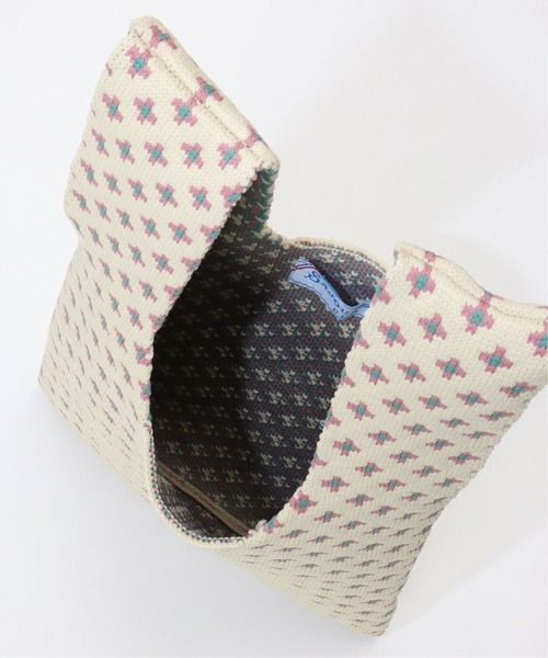 LBC（エルビーシー）の「SAJOU×LBC ニットトートバッグ（トートバッグ・レディース・グリーン/ベージュ・FREE）」の10枚目の写真