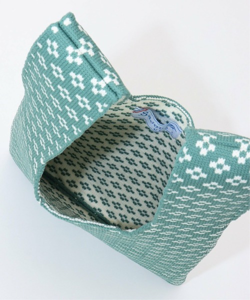 LBC（エルビーシー）の「SAJOU×LBC ニットトートバッグ（トートバッグ・レディース・グリーン/ベージュ・FREE）」の5枚目の写真