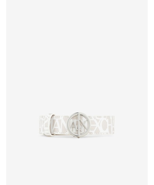 ARMANI EXCHANGE（アルマーニエクスチェンジ）の「【A|X アルマーニ エクスチェンジ】サークルA|Xロゴバックルベルト（ベルト・レディース・ブラック/ホワイト/ライトブラウン・85cm/75cm/95cm）」の2枚目の写真