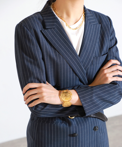 VERMEIL par iena（ヴェルメイユパーイエナ）の「【BEN AMUN/ベン アムン】 コインバングル◆（バングル/リストバンド・レディース・ゴールド・FREE）」の5枚目の写真