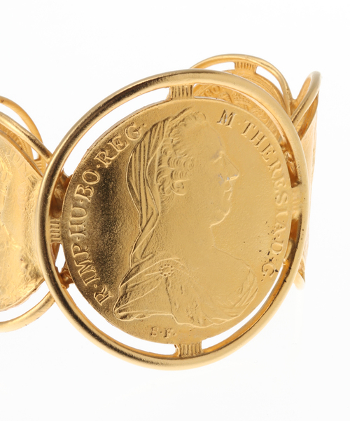 VERMEIL par iena（ヴェルメイユパーイエナ）の「【BEN AMUN/ベン アムン】 コインバングル◆（バングル/リストバンド・レディース・ゴールド・FREE）」の11枚目の写真