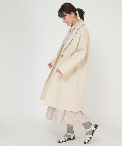 LBC（エルビーシー）の「LBC チェスターコート（チェスターコート・レディース・ネイビー/オフホワイト・M/L）」の4枚目の写真