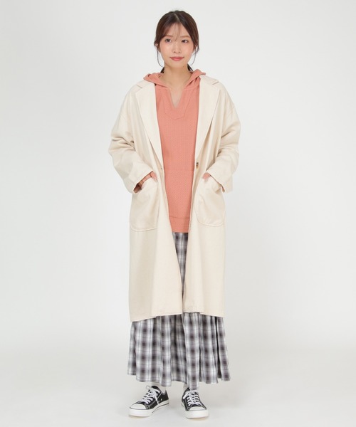 LBC（エルビーシー）の「LBC チェスターコート（チェスターコート・レディース・ネイビー/オフホワイト・M/L）」の21枚目の写真