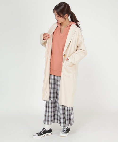 LBC（エルビーシー）の「LBC チェスターコート（チェスターコート・レディース・ネイビー/オフホワイト・M/L）」の22枚目の写真