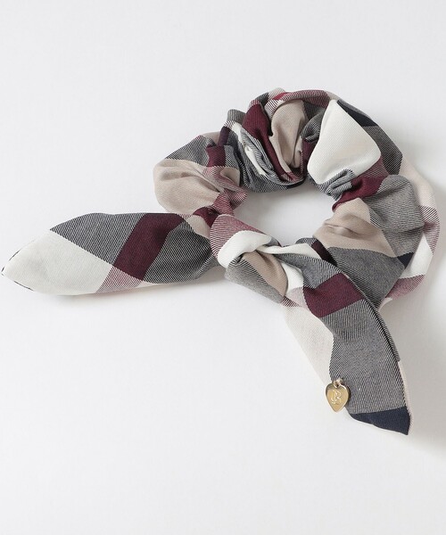 未使用品 完売品 クレストブリッジチェックヘアピン レッド ベージュ2