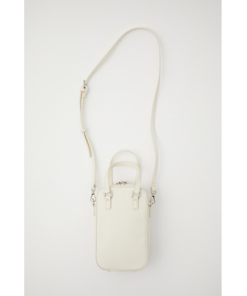 SLY(スライ)の「SQUARE BAG スクエア バッグ(ショルダーバッグ・レディース・オレンジ/アイボリー/ブラック・FREE)」の2枚目の写真