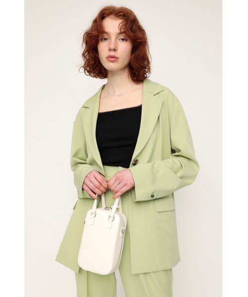 SLY(スライ)の「SQUARE BAG スクエア バッグ(ショルダーバッグ・レディース・オレンジ/アイボリー/ブラック・FREE)」の18枚目の写真