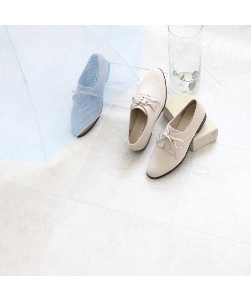 JELLY BEANS(ジェリービーンズ)の「【レイン対応】レースアップレインシューズ(404-52730)JELLY BEANS(ジェリービーンズ)(レインシューズ・レディース・ブラック系その他/グレイッシュベージュ/アイボリー/ブラック・24/23/23.5/22.5/24.5)」の15枚目の写真