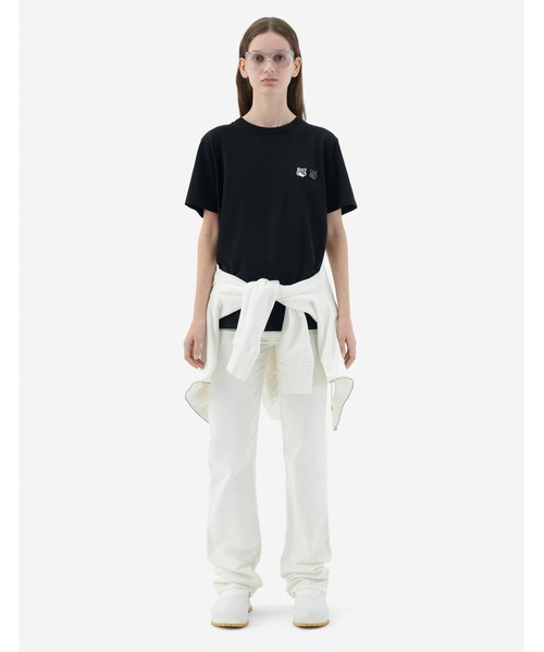 Maison Kitsune（メゾンキツネ）の「DOUBLE MONOCHROME FOX HEAD PATCH CLASSIC TEE-SHIRT（Tシャツ/カットソー・メンズ・ブラック/ホワイト・S/M/L/XL/XS/XXS）」の9枚目の写真