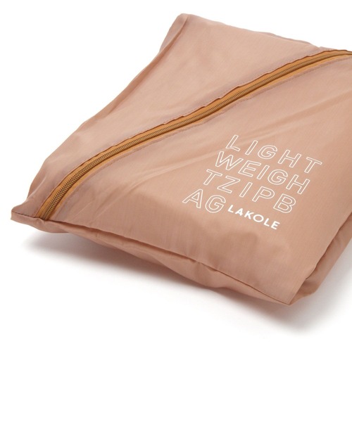 LAKOLE（ラコレ）の「ジッパーバッグ / 275477（エコバッグ/サブバッグ・レディース・ライトブラウン/グリーン/グレー/ブラック/ホワイト・FREE）」の16枚目の写真