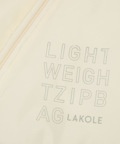 LAKOLE（ラコレ）の「ジッパーバッグ / 275477（エコバッグ/サブバッグ・レディース・ライトブラウン/グリーン/グレー/ブラック/ホワイト・FREE）」の13枚目の写真