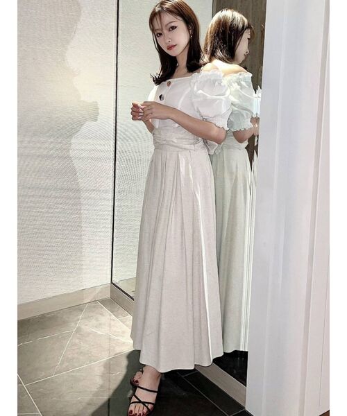 RESEXXY（リゼクシー）の「バックリボンフレアスカート（スカート・レディース・ブラウン/グリーン/アイボリー・FREE）」の16枚目の写真