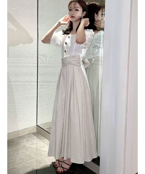 RESEXXY（リゼクシー）の「バックリボンフレアスカート（スカート・レディース・ブラウン/グリーン/アイボリー・FREE）」の17枚目の写真