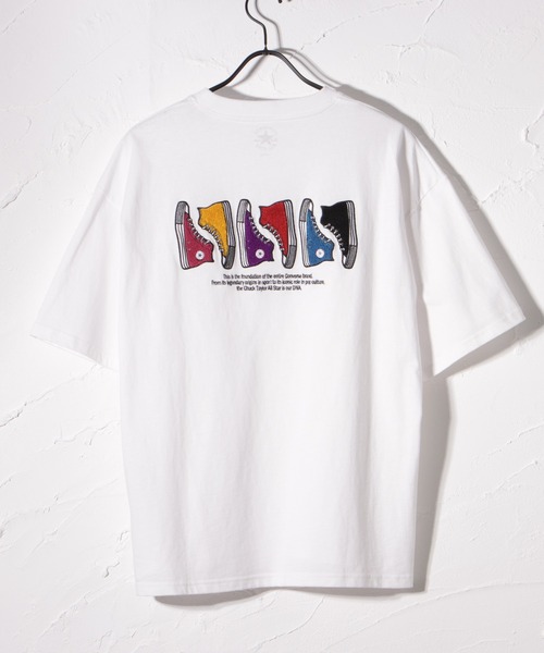 CONVERSE コンバース カラーシューズサガラ刺繍Tシャツ（Tシャツ