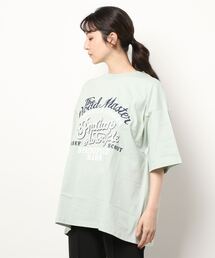 INDIAN（インディアン）の「《INDIAN》刺繍+プリント　オーバーサイズTシャツ（Tシャツ/カットソー）」