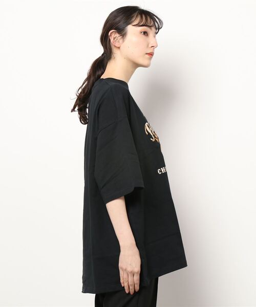 INDIAN（インディアン）の「《Bl》ネイティブロゴオーバーサイズTシャツ 半袖 / INDIAN（Tシャツ/カットソー・レディース・ブラック/ミント/ホワイト・LARGE/MEDIUM）」の4枚目の写真