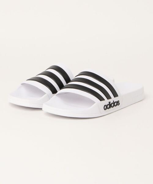 adidas(アディダス)の「《adidas》ADILETTE SHOWER U(サンダル・メンズ・ネイビー/ホワイト×ブラック/ブラック×ホワイト・25.5cm/26.5cm/27.5cm/28.5cm/22.5cm/23.5cm/24.5cm)」の1枚目の写真