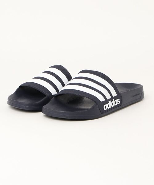 adidas(アディダス)の「《adidas》ADILETTE SHOWER U(サンダル・メンズ・ネイビー/ホワイト×ブラック/ブラック×ホワイト・25.5cm/26.5cm/27.5cm/28.5cm/22.5cm/23.5cm/24.5cm)」の3枚目の写真