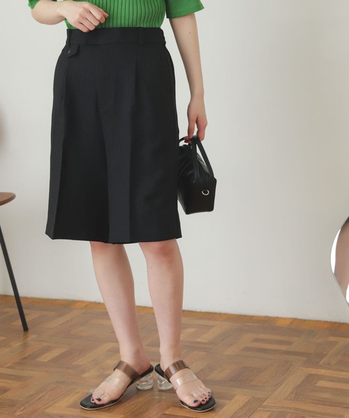 SENSE OF PLACE by URBAN RESEARCH（センスオブプレイスバイアーバンリサーチ）の「リネンライクバミューダパンツ（その他パンツ・レディース・ブラック/グリーン/ライトベージュ・SMALL/MEDIUM）」の17枚目の写真