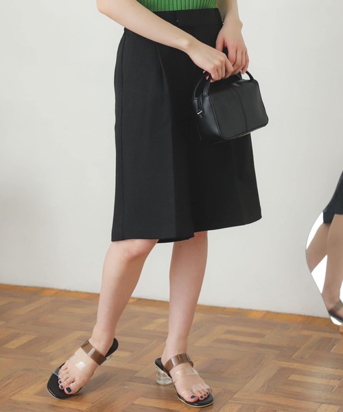 SENSE OF PLACE by URBAN RESEARCH（センスオブプレイスバイアーバンリサーチ）の「リネンライクバミューダパンツ（その他パンツ・レディース・ブラック/グリーン/ライトベージュ・SMALL/MEDIUM）」の18枚目の写真