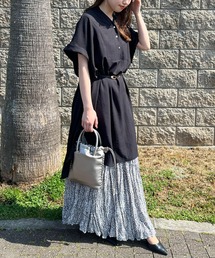 Thevon | ブザム切替フレンチワンピース(チュニック)