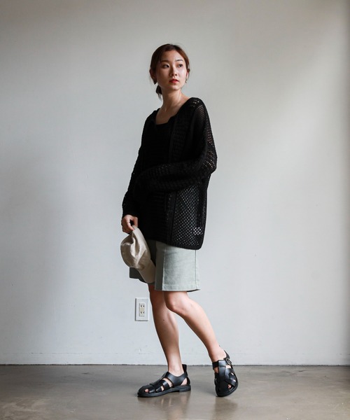 feepur（フェピュール）の「リネンブレンドハーフパンツ（その他パンツ・レディース・ブラック/グレー/オリーブ/アイボリー・SMALL/MEDIUM）」の22枚目の写真