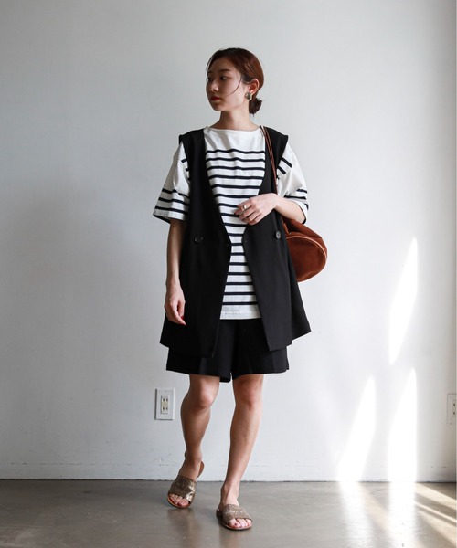 feepur（フェピュール）の「リネンブレンドハーフパンツ（その他パンツ・レディース・ブラック/グレー/オリーブ/アイボリー・SMALL/MEDIUM）」の17枚目の写真