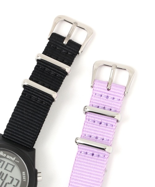 niko and...（ニコアンド）の「チェンジベルトデジタルウォッチ（デジタル腕時計・レディース・ブラック/ベージュ/グリーン・0）」の7枚目の写真