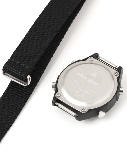 niko and...（ニコアンド）の「チェンジベルトデジタルウォッチ（デジタル腕時計・レディース・ブラック/ベージュ/グリーン・0）」の9枚目の写真