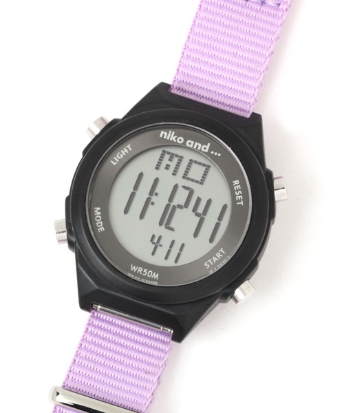 niko and...（ニコアンド）の「チェンジベルトデジタルウォッチ（デジタル腕時計・レディース・ブラック/ベージュ/グリーン・0）」の10枚目の写真