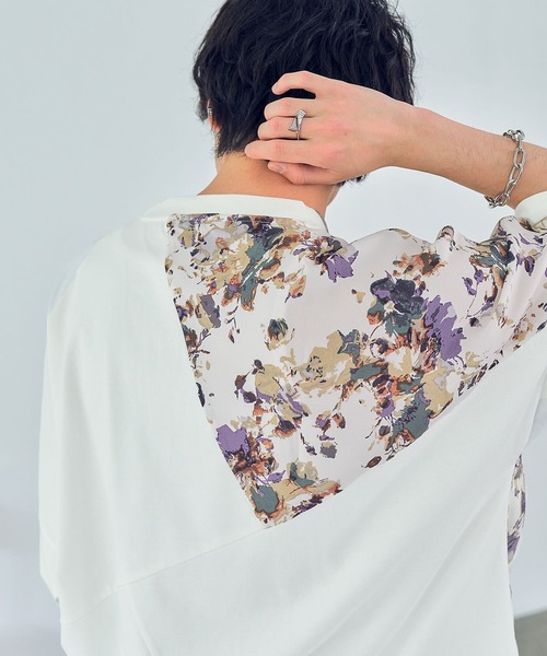 RAGEBLUE(レイジブルー)の「フハク柄キリカエTシャツ(Tシャツ/カットソー・メンズ・ブラック/ホワイト系その他2/ホワイト系その他3/その他8・MEDIUM/LARGE)」の3枚目の写真