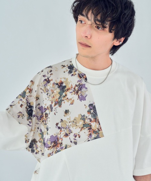 RAGEBLUE(レイジブルー)の「フハク柄キリカエTシャツ(Tシャツ/カットソー・メンズ・ブラック/ホワイト系その他2/ホワイト系その他3/その他8・MEDIUM/LARGE)」の13枚目の写真