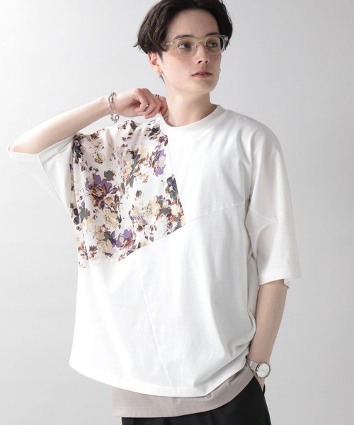 RAGEBLUE(レイジブルー)の「フハク柄キリカエTシャツ(Tシャツ/カットソー・メンズ・ブラック/ホワイト系その他2/ホワイト系その他3/その他8・MEDIUM/LARGE)」の7枚目の写真